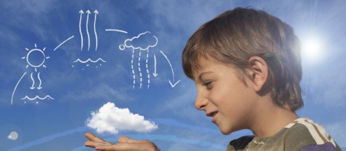 Little Boy With Cloud On Hand