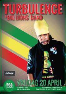20-04 Turbulence & Big Lions Band - poster