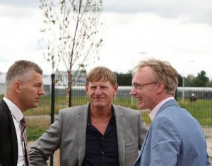 Vlnr: Wethouder Jan-Willem Groot,  Wim Koopmanschap en Marco Hilferink. Foto: Hans van Beek 