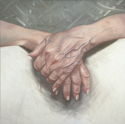 De pijn van oud, 120x120 cm, olieverf op linnen, 2005